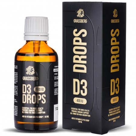 Grassberg Vitamin D3 Drops 400IU - Витамин D3