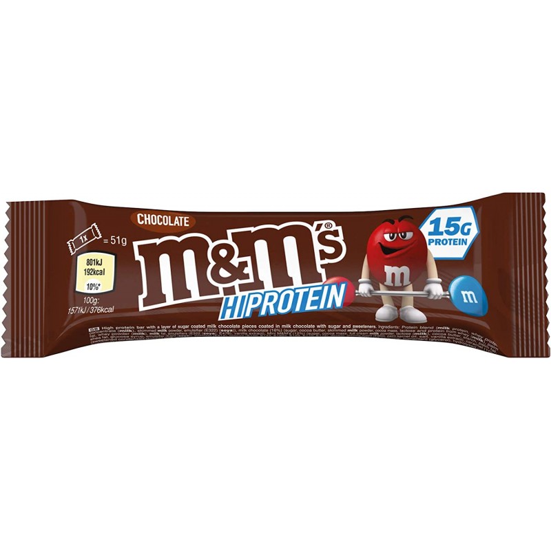 Mars Protein M&M`s Hi Protein Bar - Chocolate - Протеинов Бар