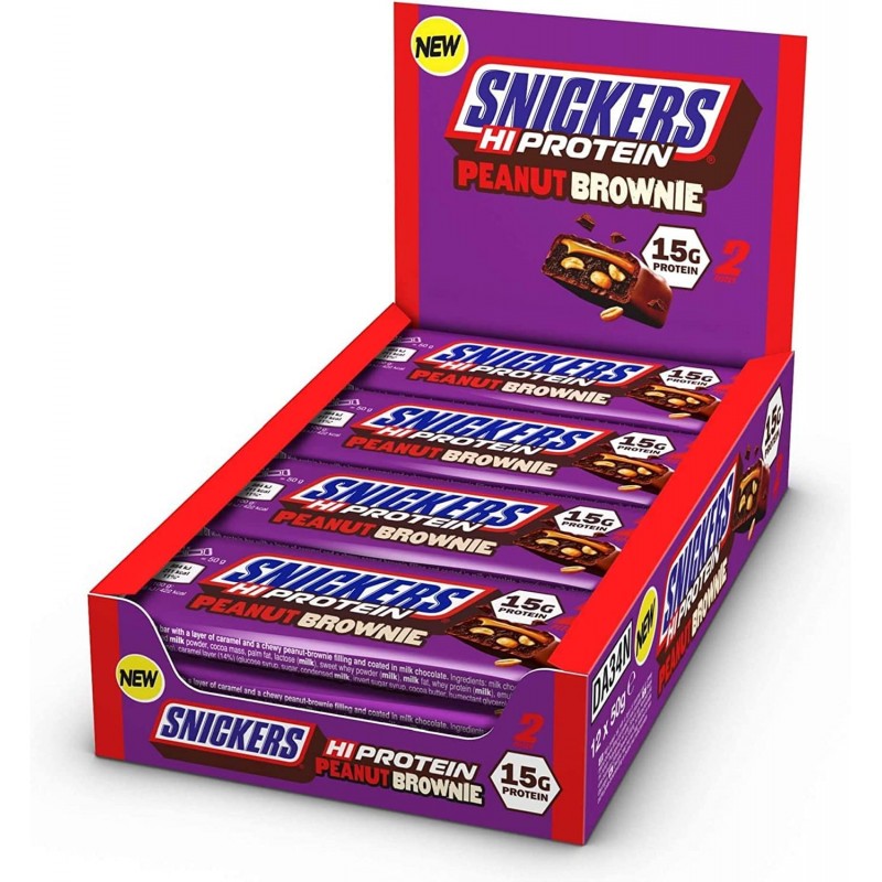 Mars Protein Snickers Hi Protein Bar - Peanut Brownie - Протеинов Бар