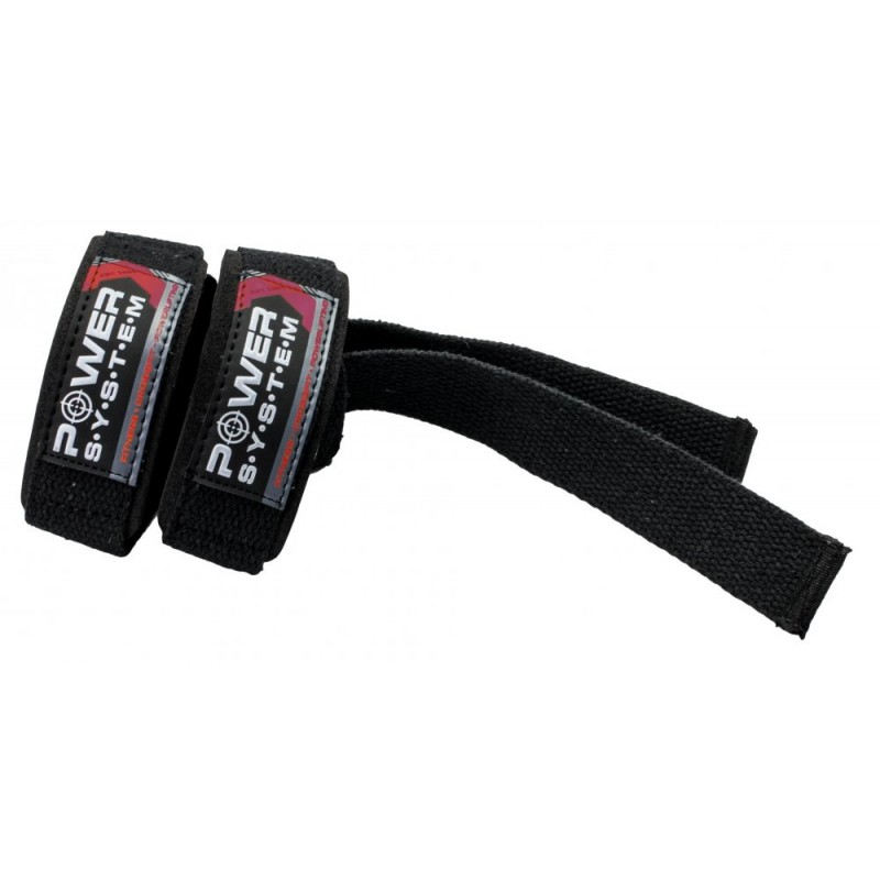 Power System Heavy Duty Lifting Power Straps - Black Red - Фитили