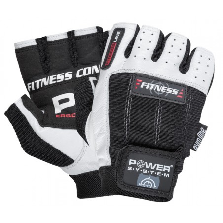 Power System Weightlifting Gloves - White - Black - Фитнес Ръкавици