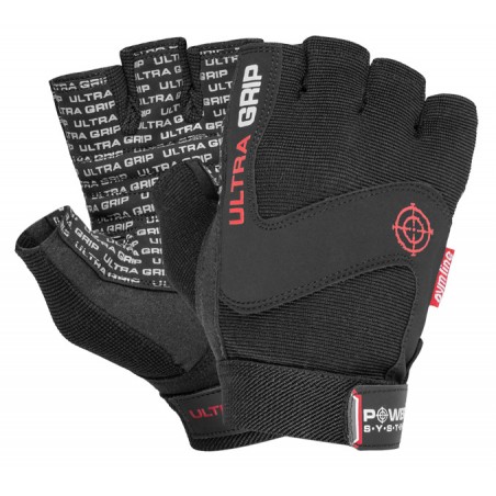 Power System Weightlifting Gloves Ultra Grip - Black - Фитнес Ръкавици