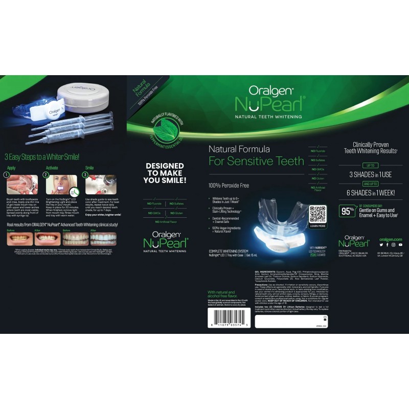 Oralgen NuPearl 32x Advanced Teeth Whitening System - Система за избелване на зъби