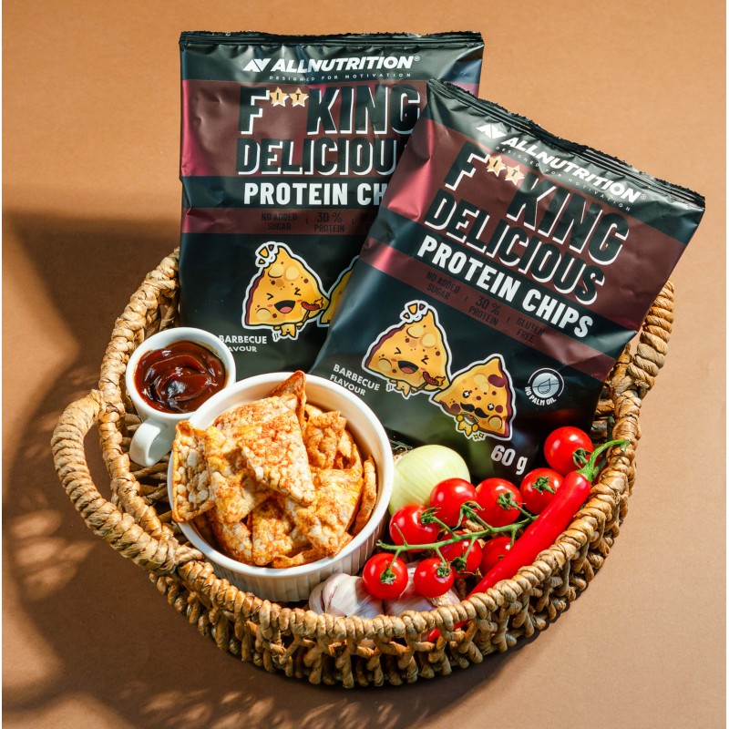 AllNutrition F**King Delicious Protein Chips BBQ - Протеинов Чипс