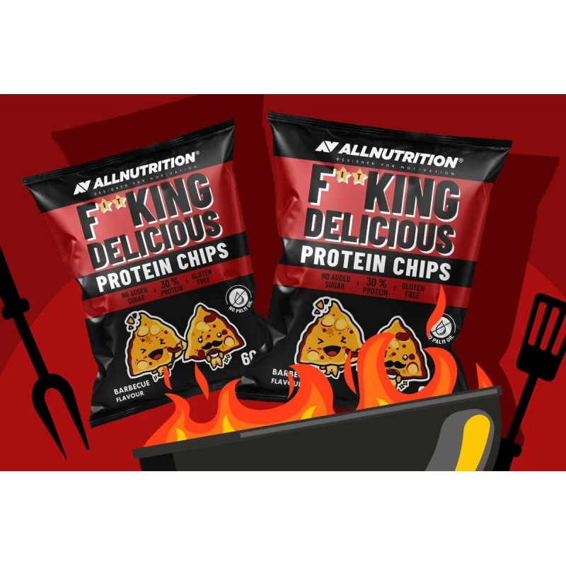AllNutrition F**King Delicious Protein Chips BBQ - Протеинов Чипс