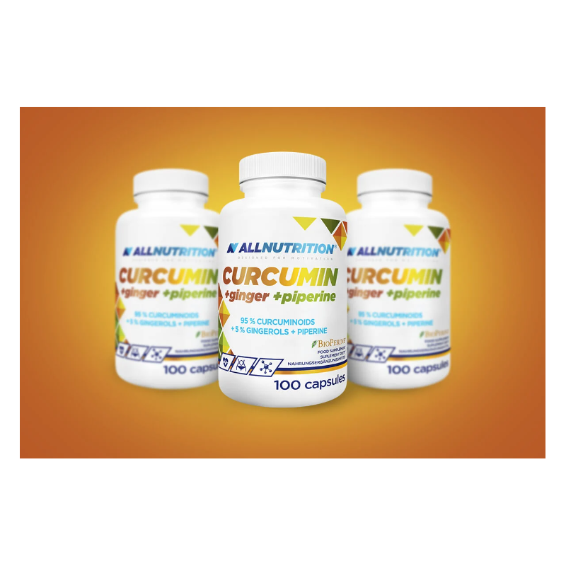 Allnutrition Curcumin + Ginger + Piperine - Куркума + Джинджифил + Пиперин
