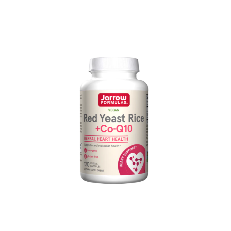 Jarrow Formulas Red Yeast Rice 1200mg + CoQ10 100mg - Мая от Червен Ориз + Коензим Q10