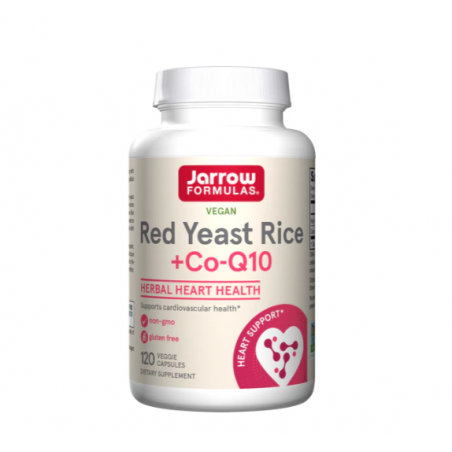 Jarrow Formulas Red Yeast Rice 1200mg + CoQ10 100mg - Мая от Червен Ориз + Коензим Q10