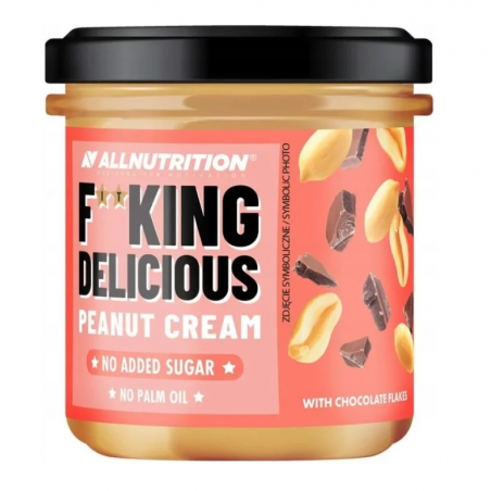 AllNutrition F**king Delicious Peanut Cream With Choco Flakes  - Фъстъчен крем с Шоколадови Люспи