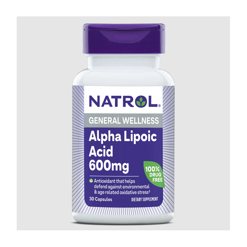 Natrol Alpha Lipoic Acid 600mg - Алфа Липоева Киселина