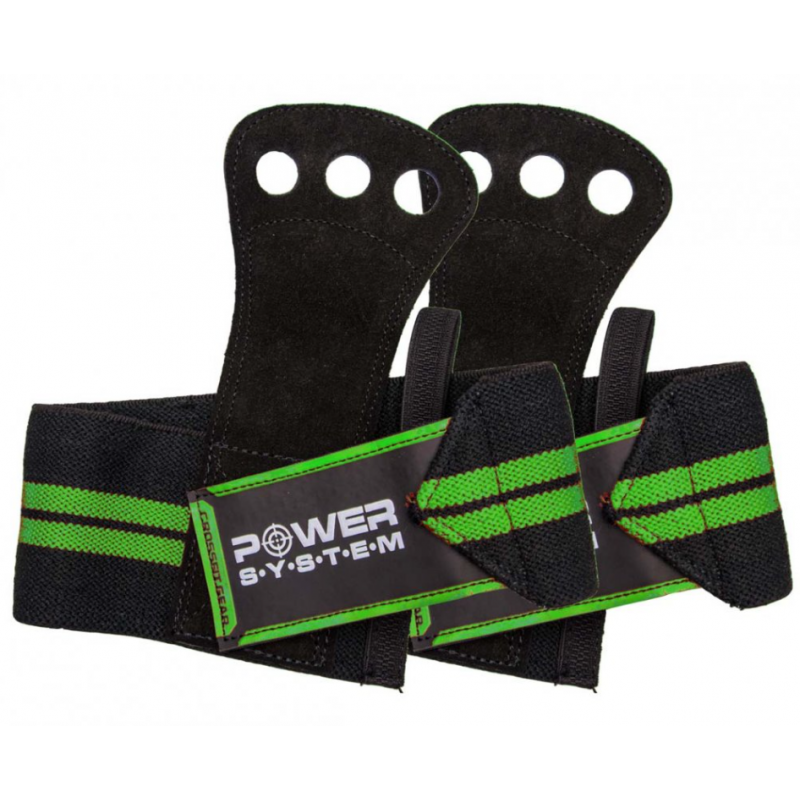 Power System Crossfit Grips - Green - Ръкохватки за Гимнастически Щанги