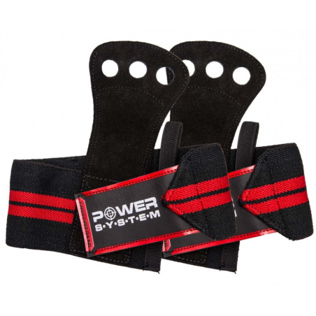 Power System Crossfit Grips - Red - Ръкохватки за Гимнастически Щанги