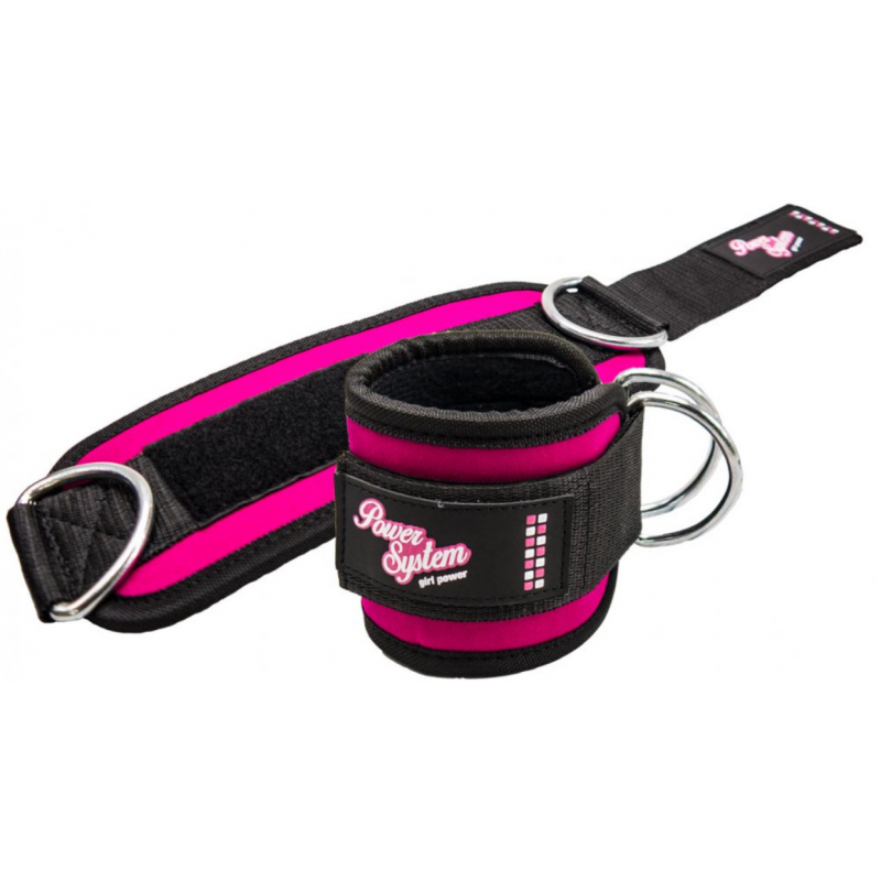 Power System Ankle Straps Gym Babe - Pink - Каишки за Глезен