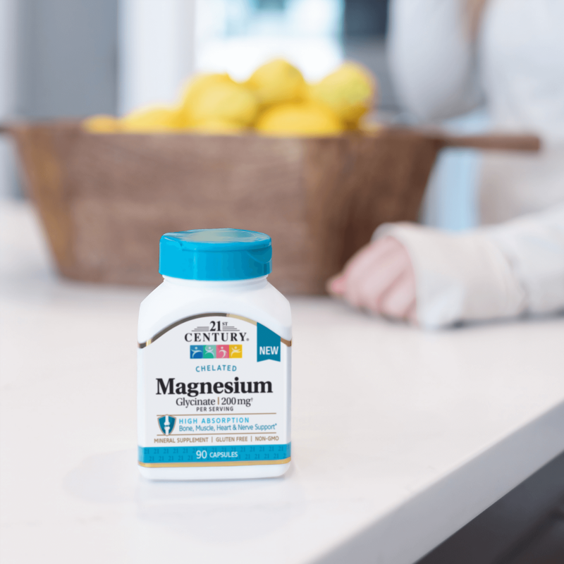 21st Century Magnesium Glycinate 200mg - Магнезий