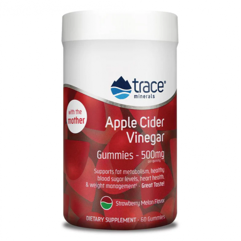 Trace Minerals Apple Cider Vinegar Gummies 500mg - Ябълков Оцет