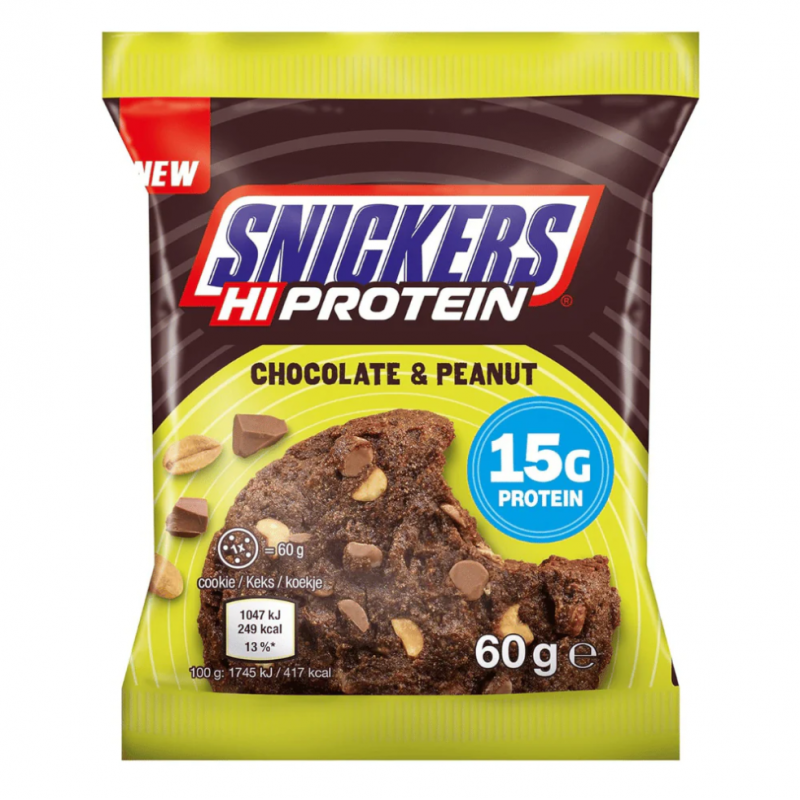 Mars Snickers Hi Protein Cookie - Chocolate & Peanut - Протеинова Бисквита