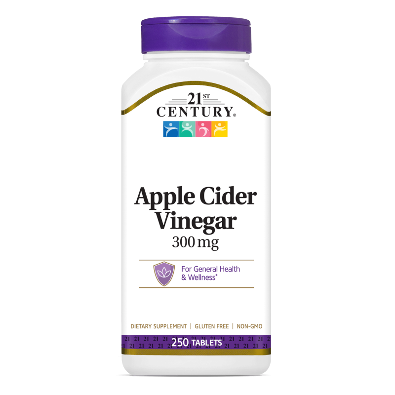 21st Century Apple Cider Vinegar 300mg - Ябълков Оцет