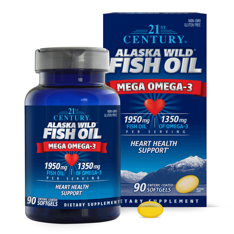 21st Century Alaska Wild Fish Oil Mega Omega-3 - Омега 3