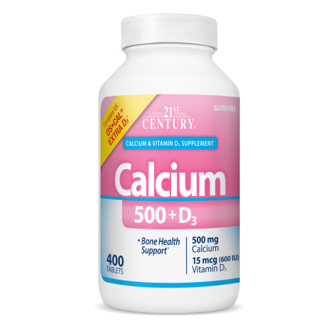 21st Century Calcium 500 + Extra D3 - Калций + D3