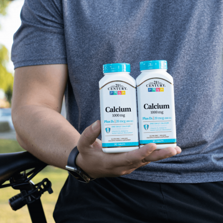 21st Century Calcium 1000mg + D3 20mcg - Калций + Витамин D3