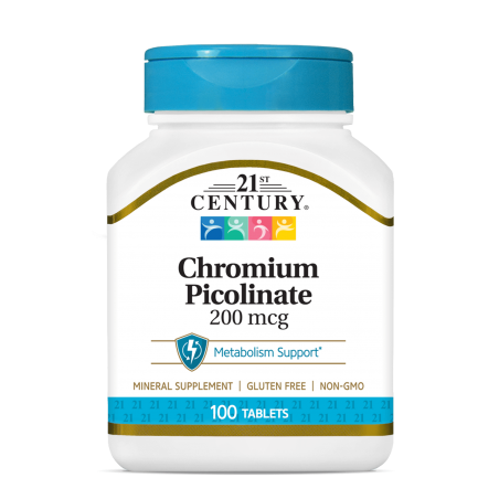 21st Century Chromium Picolinate 200mcg - Хром