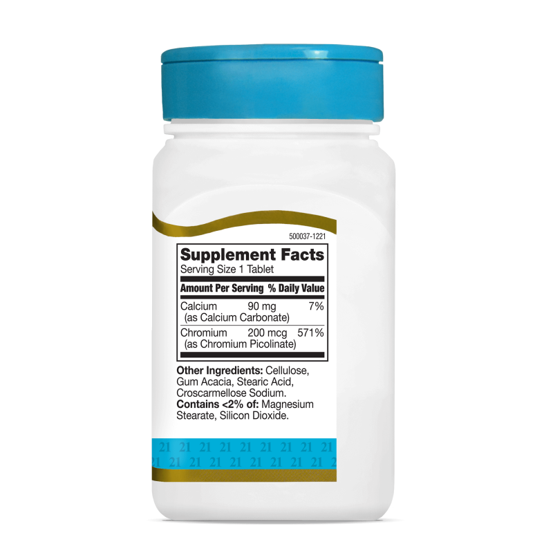21st Century Chromium Picolinate 200mcg - Хром