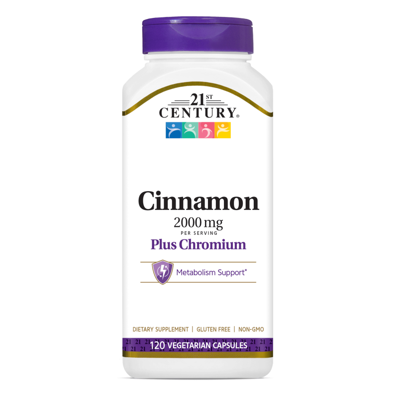 21st Century Cinnamon 2000mg + Chromium - Канела + Хром