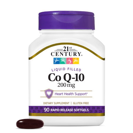 21st Century Co Q-10 200mg SGels - Коензим Q-10