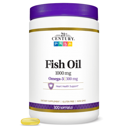 21st Century Fish Oil 1000mg - Омега 3 Рибено Масло
