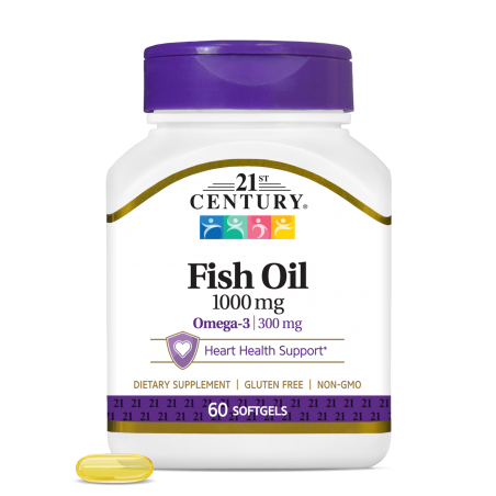 21st Century Fish Oil 1000mg - Омега 3 Рибено Масло