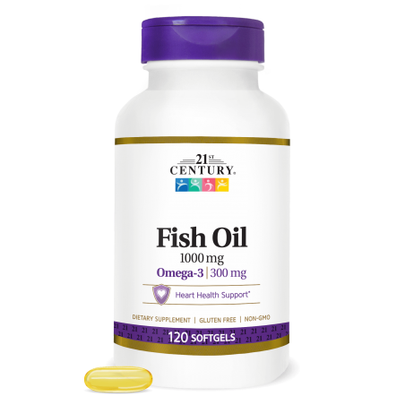 21st Century Fish Oil 1000mg - Омега 3 Рибено Масло