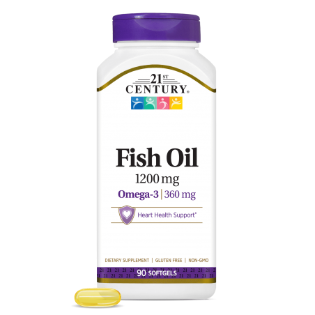 21st Century Fish Oil 1200mg - Омега 3 Рибено Масло