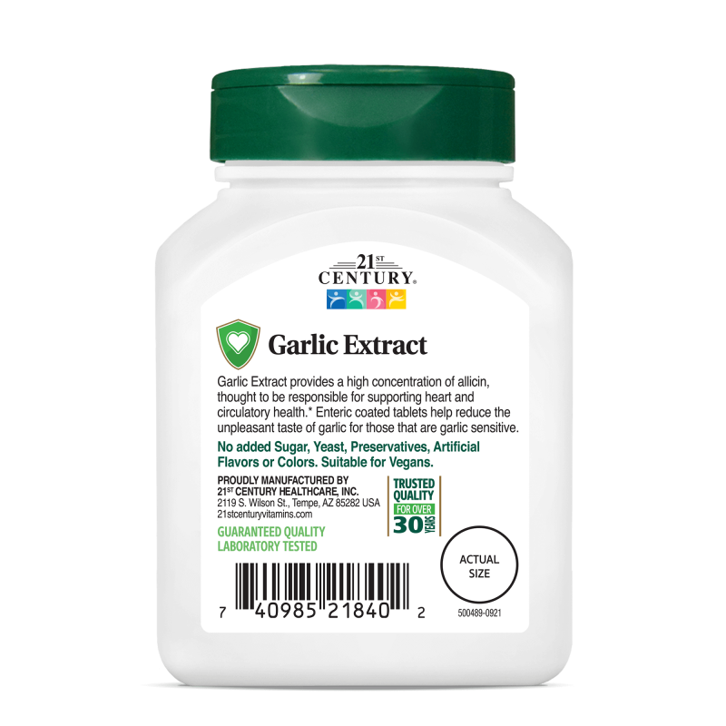 21st Century Garlic Extract Odorless - Екстракт от Чесън