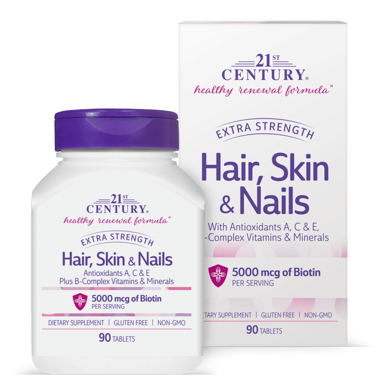 21st Century Hair, Skin & Nails Extra Strength - Формула за Коса, Кожа, Нокти