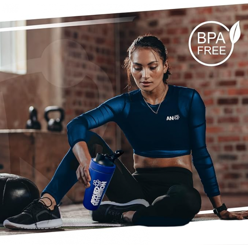 Applied Nutrition Stainless Steel Shaker - Blue - Метален Шейкър