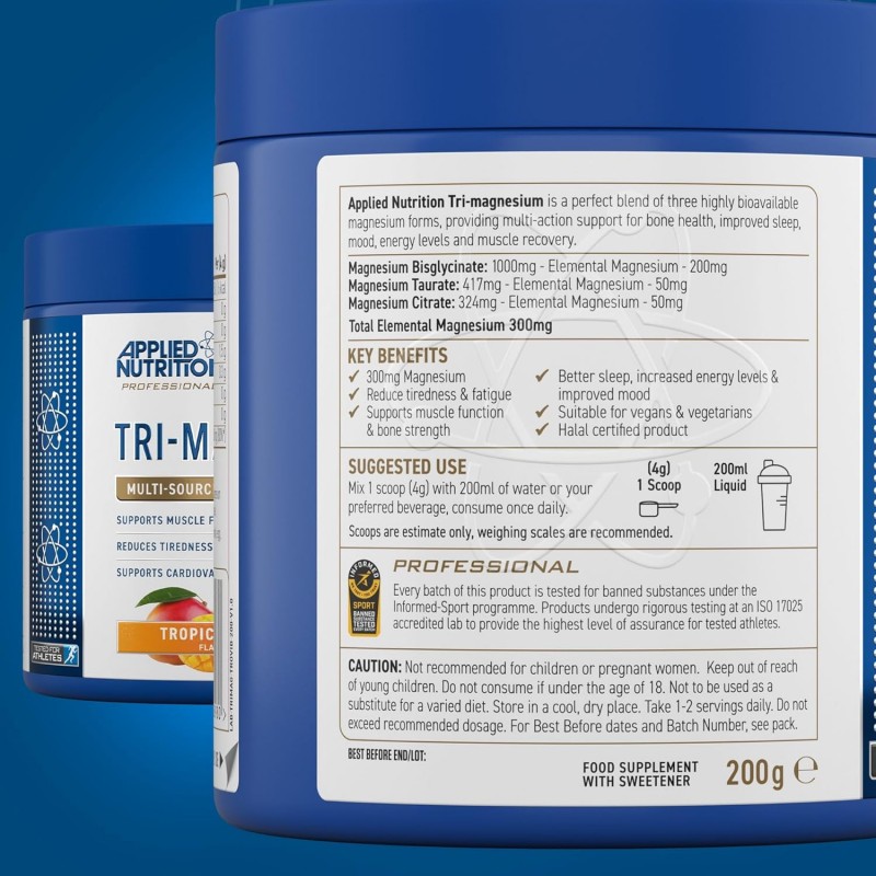 Applied Nutrition Tri-Magnesium Powder - Три-Магнезий