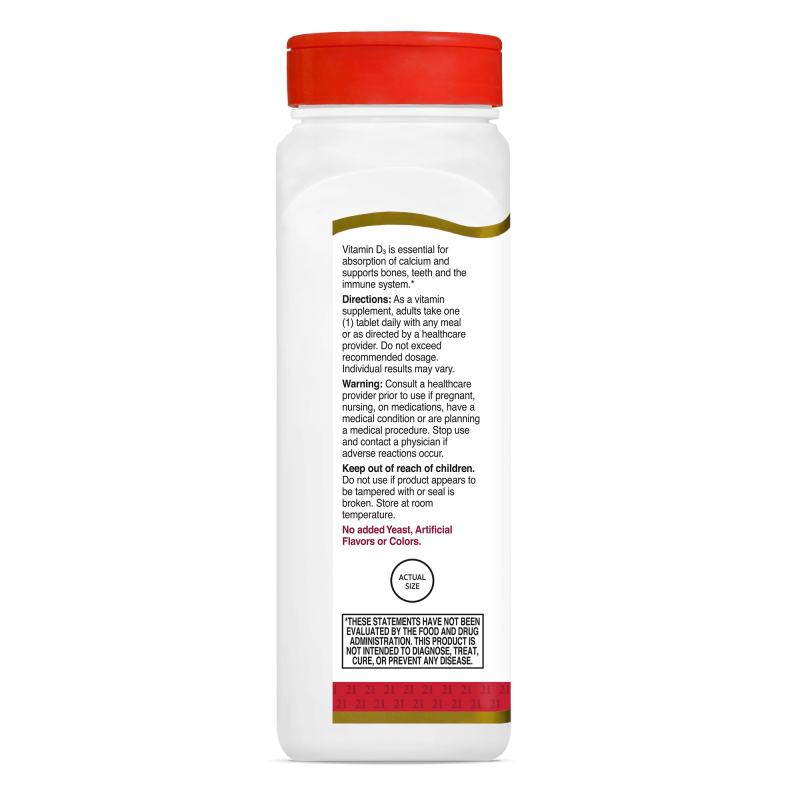 21st Century Vitamin D3 25mcg (1000IU) - Tabs - Витамин D