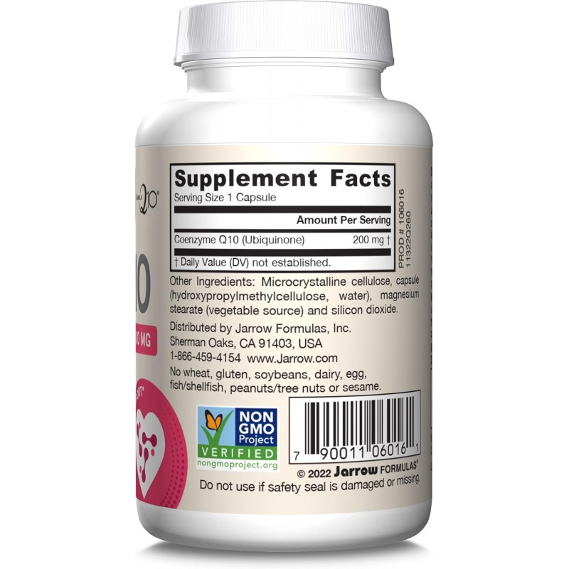 Jarrow Formulas Co-Q10 200mg - Coenzyme Q10 Ubiquinone - Коензим Q10