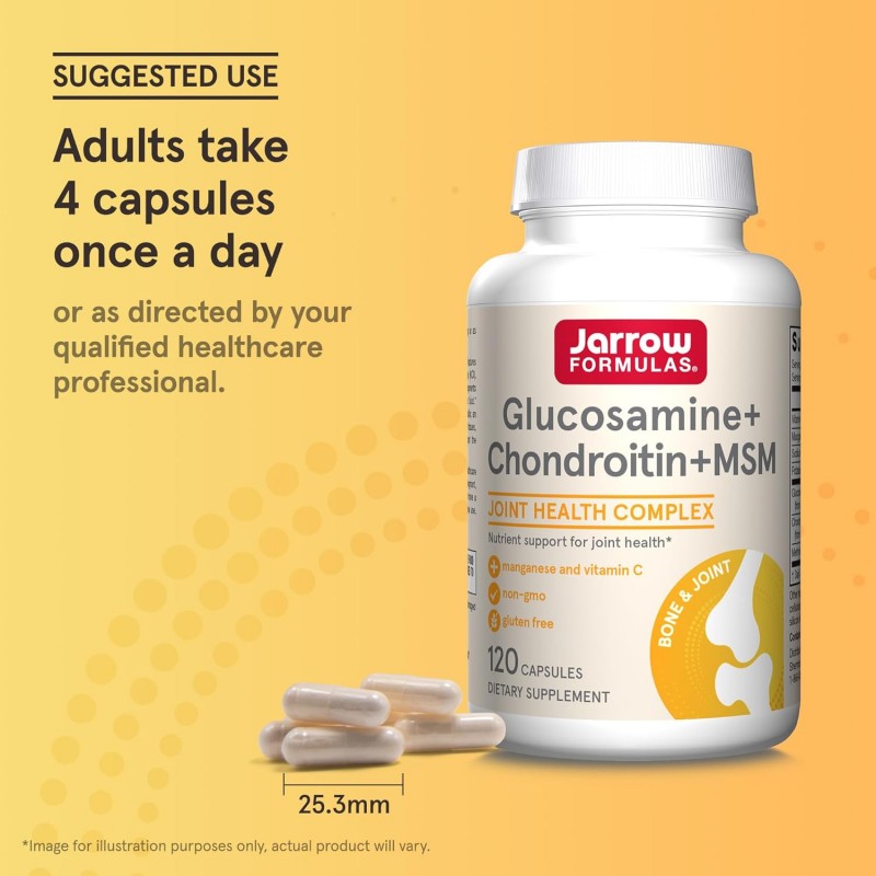 Jarrow Formulas Glucosamine Chondroitin MSM - Глюкозамин Хондроитин МСМ