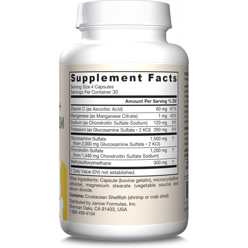 Jarrow Formulas Glucosamine Chondroitin MSM - Глюкозамин Хондроитин МСМ