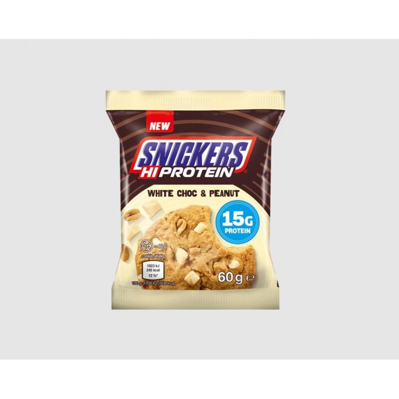 Mars Snickers Hi Protein Cookie - White Chocolate & Peanut - Протеинова Бисквита