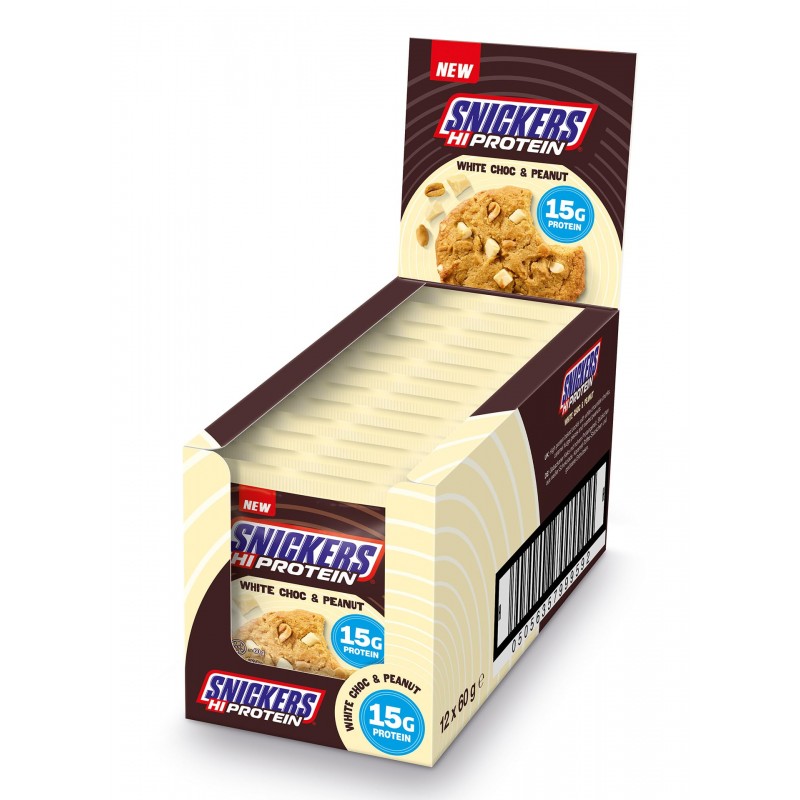 Mars Snickers Hi Protein Cookie - White Chocolate & Peanut - Протеинова Бисквита