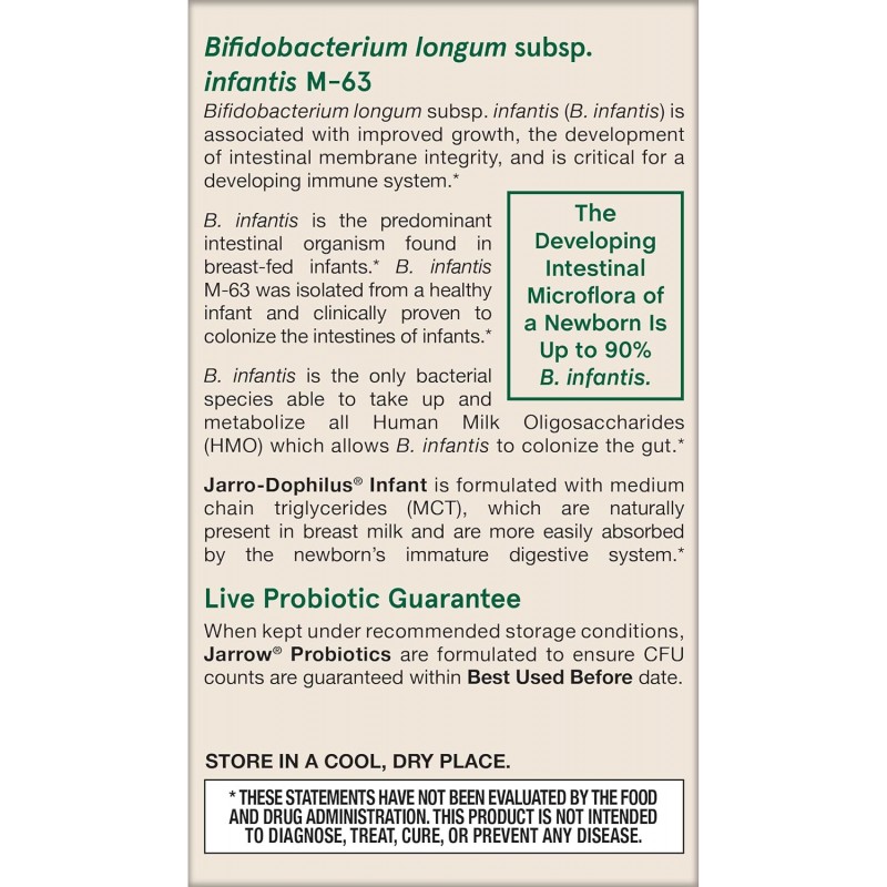 Jarrow Formulas Jarro-Dophilus Infant Drops - Пробиотик за Кърмачета и Бебета