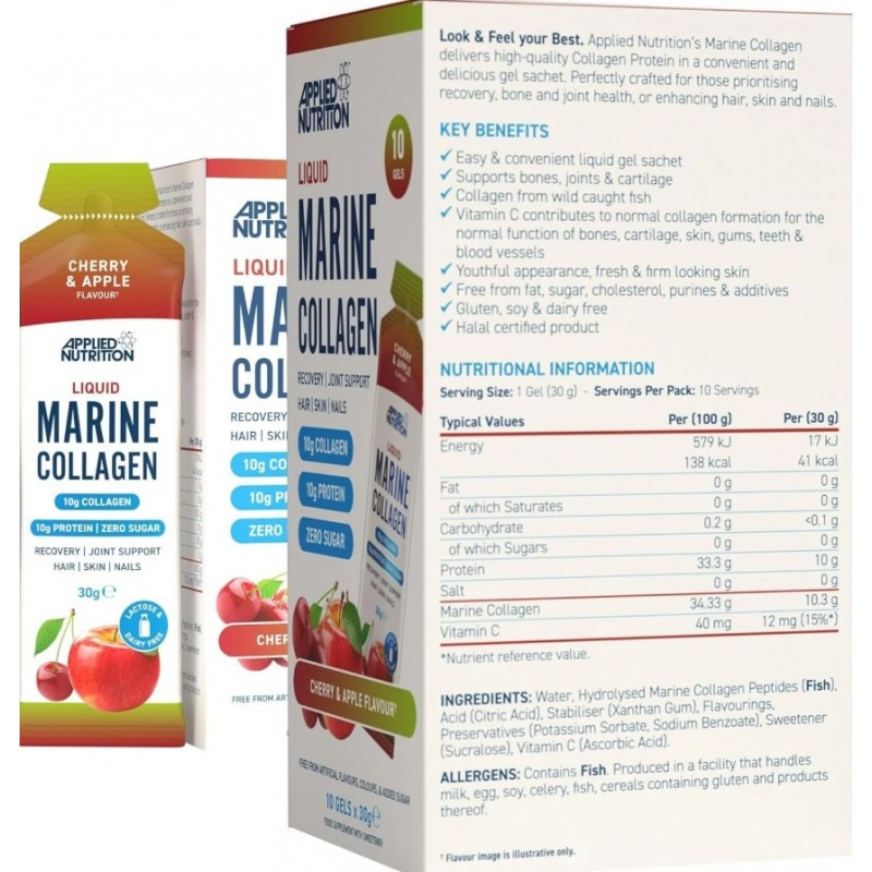 Applied Nutrition Marine Collagen Liquid - Течен Рибен Колаген