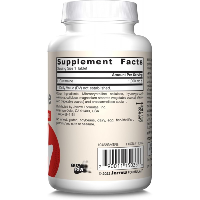 Jarrow Formulas L-Glutamine 1000mg - Глутамин