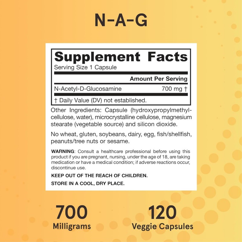 Jarrow Formulas N-A-G 700mg - N-Acetyl Glucosamine - Глюкозамин