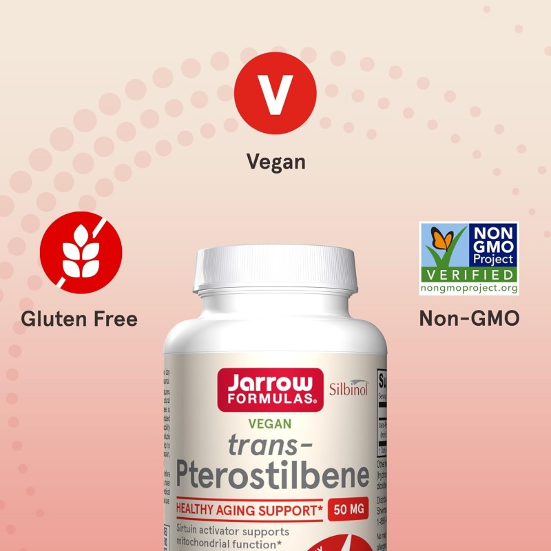Jarrow Formulas Pterostilbene 50mg - Птеростилбен