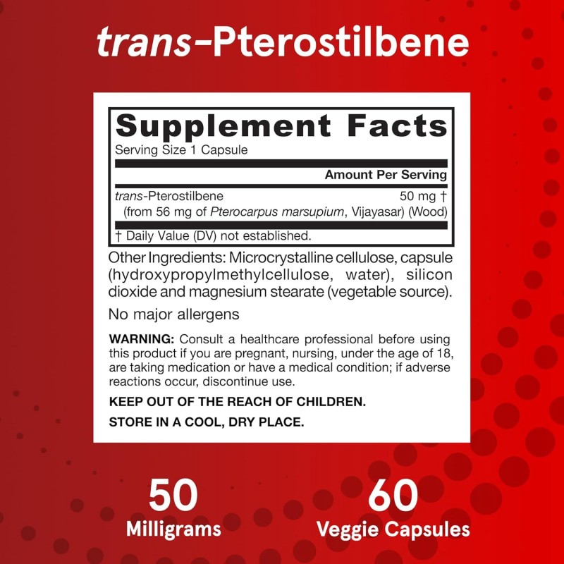 Jarrow Formulas Pterostilbene 50mg - Птеростилбен