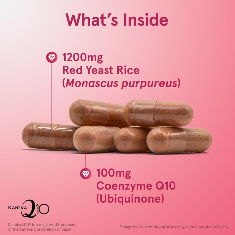 Jarrow Formulas Red Yeast Rice 1200mg + CoQ10 100mg - Мая от Червен Ориз + Коензим Q10