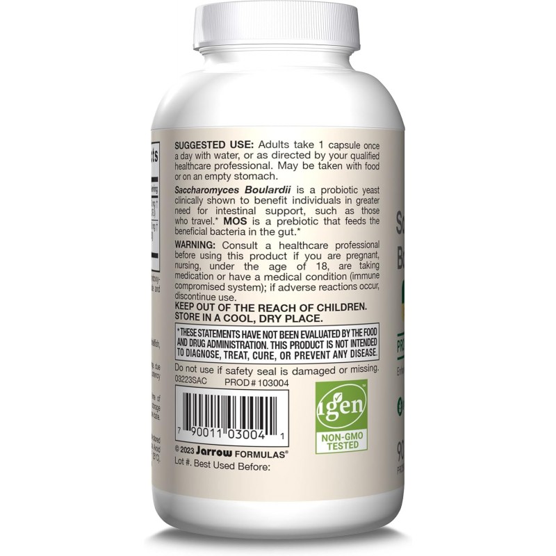 Jarrow Formulas Saccharomyces Boulardii + MOS - Пробиотик
